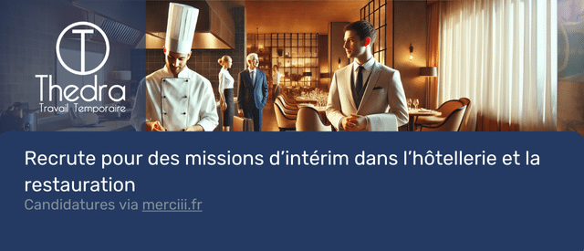 Agences qui recrutent en intérim dans l'hôtellerie et la restauration